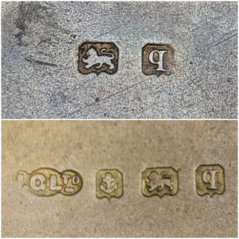 1915年 英国アンティーク 純銀製シガレットケース 70g Joseph Gloster